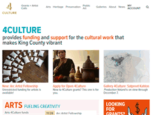 Tablet Screenshot of 4culture.org